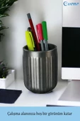 Evene Kalemlik Masa Kalemliği Organizer Kalemlik Gümüş Eskitme Renk Model 11 thumbnail 3