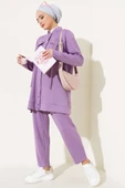 Boydan Çıtçıtlı İkili Takım Lila thumbnail 1