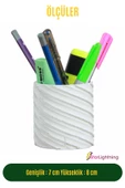 StarLightning Kalemlik Beyaz Renk Masa Kalemliği Organizer Kalemlik Model 6 thumbnail 3