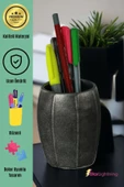 StarLightning Kalemlik Masa Kalemliği Organizer Kalemlik Gümüş Eskitme Renk Model 13 thumbnail 4