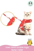 Pandogo Kedi Tasması Göğüs Gezdirme Tasması Uzun Sevk Kayışlı S Beden - 5