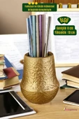 StarLightning Kalemlik Masa Kalemliği Organizer Kalemlik Altın Renk Model 15 - 3