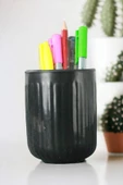 StarLightning Kalemlik Siyah Renk Masa Kalemliği Organizer Kalemlik Model 11 thumbnail 1