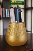 StarLightning Kalemlik Masa Kalemliği Organizer Kalemlik Altın Renk Model 3 thumbnail 2