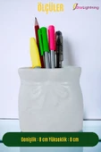 StarLightning Kalemlik Beyaz Renk Masa Kalemliği Organizer Kalemlik Model 8 thumbnail 3