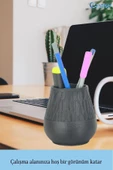 Evene Kalemlik Siyah Renk Masa Kalemliği Organizer Kalemlik Vazo Model thumbnail 4
