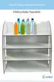 Evene Dosya Düzenleyici Masa Üstü Organizer Ahşap Evrak Rafı Beyaz Renk Model 6 - 4