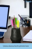 Evene Kalemlik Siyah Renk Masa Kalemliği Organizer Kalemlik Model 15 thumbnail 3