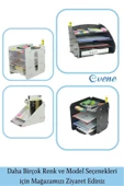 Evene Dosya Düzenleyici Masa Üstü Organizer Ahşap Evrak Raflı Model 4 - 8