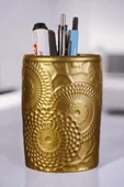 StarLightning Kalemlik Masa Kalemliği Organizer Kalemlik Altın Eskitme Renk Model 12 thumbnail 1