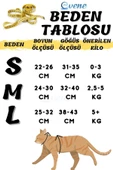Evene Kedi Tasması Göğüs Boyun Tasma Seti Sevk Kayışlı Terletmeyen Nefes Alan Reflektörlü Tasma M Kırmızı - 3