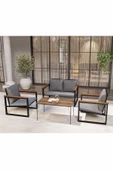 AVVİO Newyork Bahçe Mobilyası 2-1-1 Bahçe Takımı Balkon Takımı Teras Mobilyası - 2