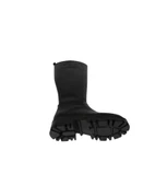 YAZKIŞ Kadın Siyah Krem Düz Taban Çizme Tpuk Boyu 6cm Diz Boyu 37cm - 9