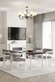 AVVİO LUCAS Lake MDF Ayak Tokyo Demonte Sandalye 80x120 Yemek Masası Mutfak Masası 4 Kişilik - 2