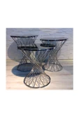 AVVİO Home Laviva Lüx Metal Sehpa (gümüş ) - 1
