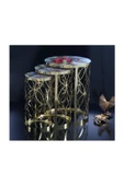 AVVİO Home Karya Lüx Zigon Sehpa-gold - 1