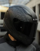 LS2 RAPIDD 2 CRYPT MAT SİYAH KASK - 1