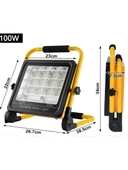 Güneş Enerjili Solar Şarj Edilebilir 4 Modlu Acil Durum LED Paneli  AA186 - 5