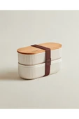 Madame Coco Magou 500ml Ahşap Kapaklı Saklama Kabı 2'li thumbnail 1