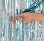 Mat Mavi Renk Masa Püskülü 240x 75 cm - 1