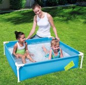 Bestway Kare Portatif Çocuk Havuzu 122X122X30,5 cm 56217 - 1