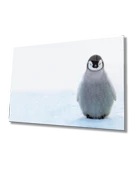 Penguen Dekoratif ve Modern Cam Tablo   Penguin Table - 1