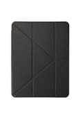 iPad Air 11 2024 Karbon Desenli Renkli Tri Folding Kalemlikli Tablet Kılıfı - 1