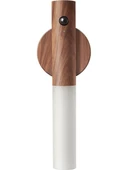 Modern Sensörlü USB Şarjlı Mıknatıslı Taşınabilir Duvar Aplik Masa Lambası Ahşap Görünümlü Gün Işığı B84 - 1
