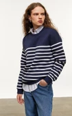 Mudo ÇİZGİLİ BİSİKLET YAKA SWEATSHIRT - 1