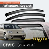 Perflex Polikarbon Kırılmaz Rüzgarlık V2 Mugen Honda Civic 2001-2006 - 2