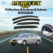 Perflex Polikarbon Kırılmaz Rüzgarlık V2 Mugen Honda Civic 2001-2006 - 1
