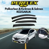Perflex Polikarbon Kırılmaz Rüzgarlık V2 Renault Megane 4 Sedan Avant 2016+ - 1