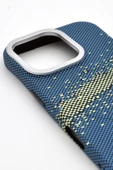 iPhone 16 Pro Uyumlu Dijital Desenli MagSafe Şarj Özellikli Silikon Kapak Kılıf - 2