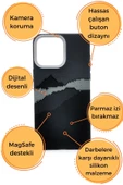 iPhone 15 Pro Uyumlu Dijital Desenli MagSafe Şarj Özellikli Silikon Kapak Kılıf thumbnail 6