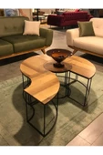 Onurdesign Lucca Mdf Ceviz Kaplama Orta Sehpa 4+1 - 2