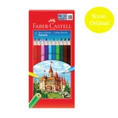 Faber-Castell Karton Kutu Tam Boy Kuru Boya 12 Renk - 1