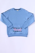 KIZ ÇOCUK 3 İPLİK SWEAT KANGURU CEPLİ BASKILI C24 thumbnail 1