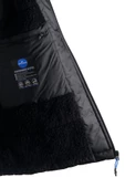 Erkek Kapişonlu Kürklü Siyah Yelek - 4