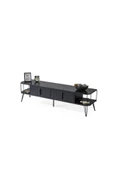 Onurdesign Siyah Mermer Desenli Metal Kasalı Tv Sehpası - 1