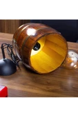 Onurdesign Rustik Retro Ofis Cafe Restorant Ahşap Fıçı Avize - 6