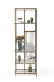 Onurdesign Fury Bronz Camlı Kitaplık - 1