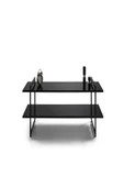 Onurdesign Zuma Metal Siyah Camlı Tv Sehpası - 1
