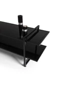 Onurdesign Zuma Metal Siyah Camlı Tv Sehpası - 5