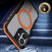 Apple iPhone 16 Kılıf Magsafe Şarj Özellikli Military Airbag Şeritli Redclick Lamer Kapak thumbnail 2