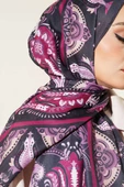 Otantik Desen Soft Şal Menekşe - 4