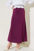 Beli Lastikli Saten Etek Mor - 2