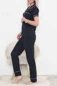 Önü Cepli Pijama Takımı Koyulaci - 3