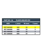 RESİSTE 300x35x3 CRV PLANYA BIÇAĞI - 4