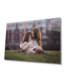 Kız Çocukları Dekoratif ve Modern Cam Tablo - 1