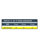 RESİSTE 60° V KANAL AÇMA BIÇAĞI - 3